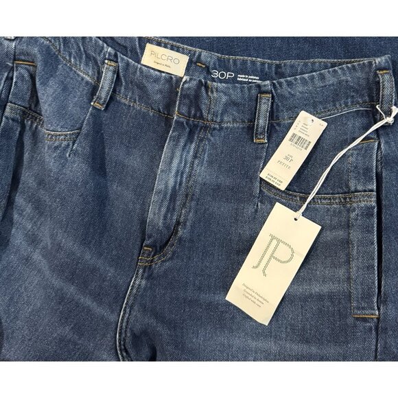 NWT Size 30 P- Pilcro 100% Cotton High Rise Barrel Jeans (NWT US$ 148) - Picture 7 of 16